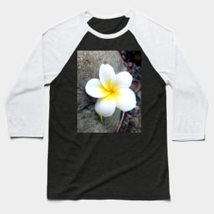 White and yellow plumeria Baseball T-Shirt